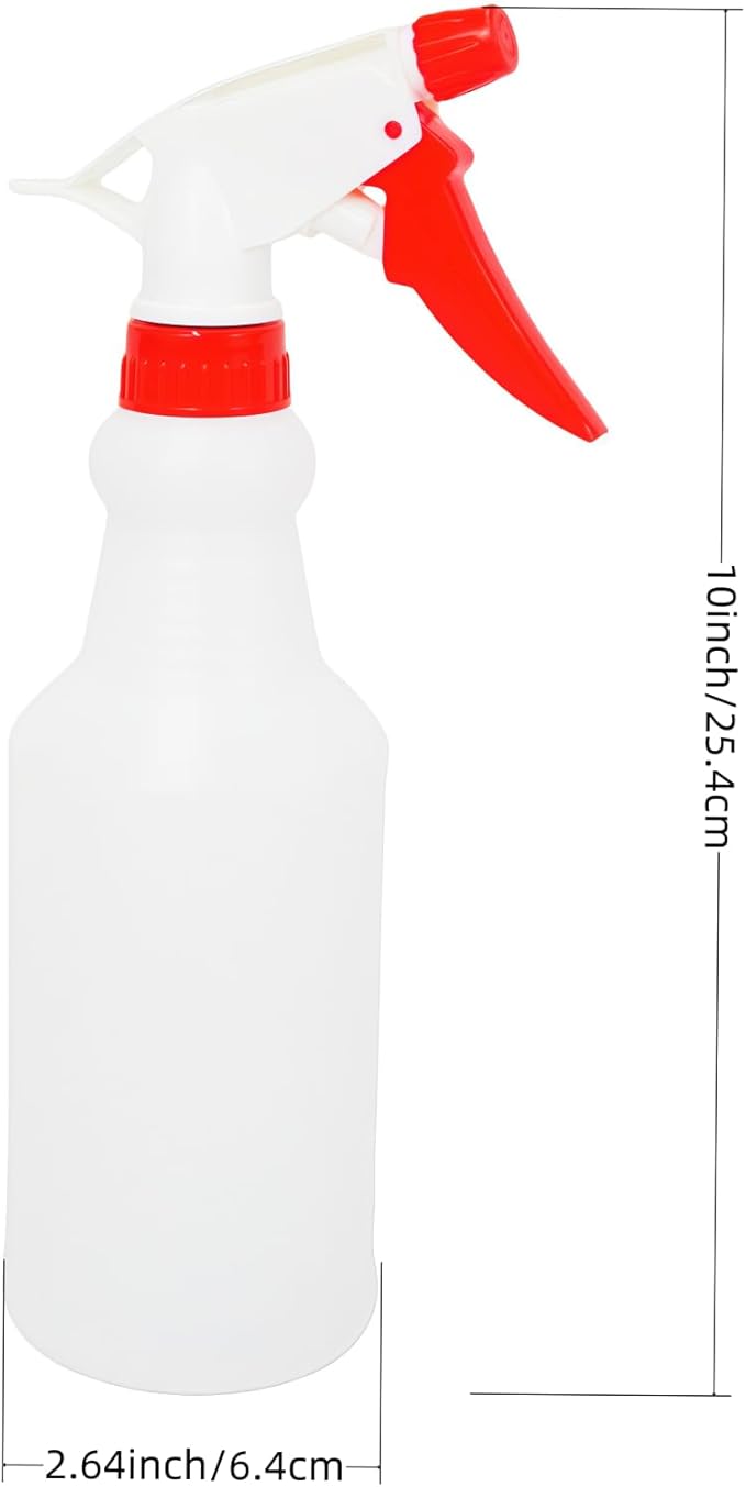 6 Pack 16oz Spray Bottles, Reusable Fine Mist Water Sprayer for Plants, Cleaning, High Output Ultrafine Misting Plastic Spray Bottles for Water, Salon, Garden, Kitchen and Bathroon