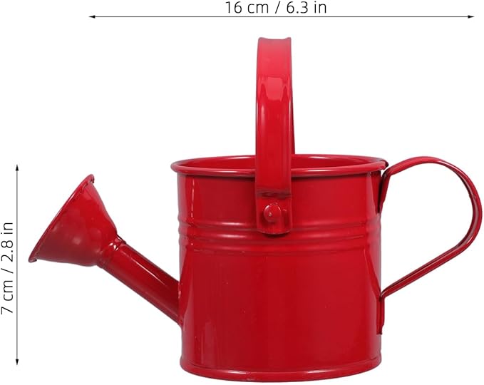 2PCS Metal Watering Can,Small Iron Kid Watering Can Indoor Plants Sprinkling Kettle with Long Spout,Boys Girls Garden Watering Pot for Outdoor Plants or Play Time(Random Colors)