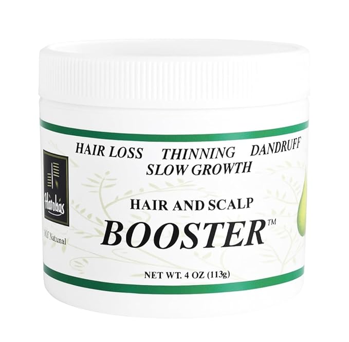 Hairobics Hair & Scalp Booster – Natural Hair Growth Product for Thinning Hair, Dry Scalp & Edges | Strengthens Roots, Promotes Growth & Nourishes Scalp | 4 oz
