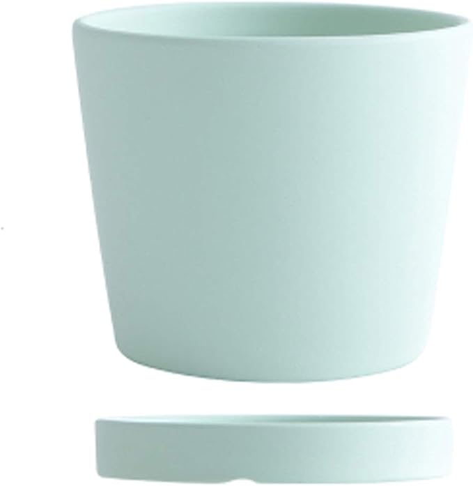 Cute Flower Plant Pot Plant Pot Ceramic Flower Planters Indoor Modern Succulents Containers with Drain Hole Saucer Decorate Home Office Outdoor Perfect Plant Container