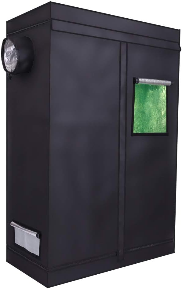 MallMall High-Refective Environment Hydroponic Indoor Grow Tent Green Room Non Toxic Box (48"x 24"x 72")