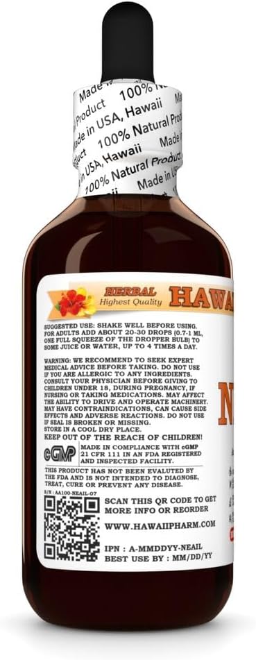 Hawaii Pharm Neem (Azadirachta Indica) Liquid Extract, Tincture, Herbal Supplement, Made in USA, 2x2 fl.oz
