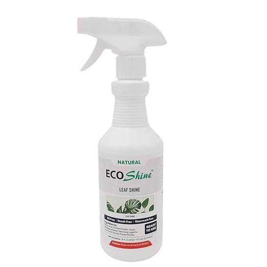 Environmental Plant Management ECO Shine | Oil-Free Leaf Shine Spray for Houseplants & Indoor Plants | Spray & Walk Away Glossy Finish | for Live & Artificial Plants