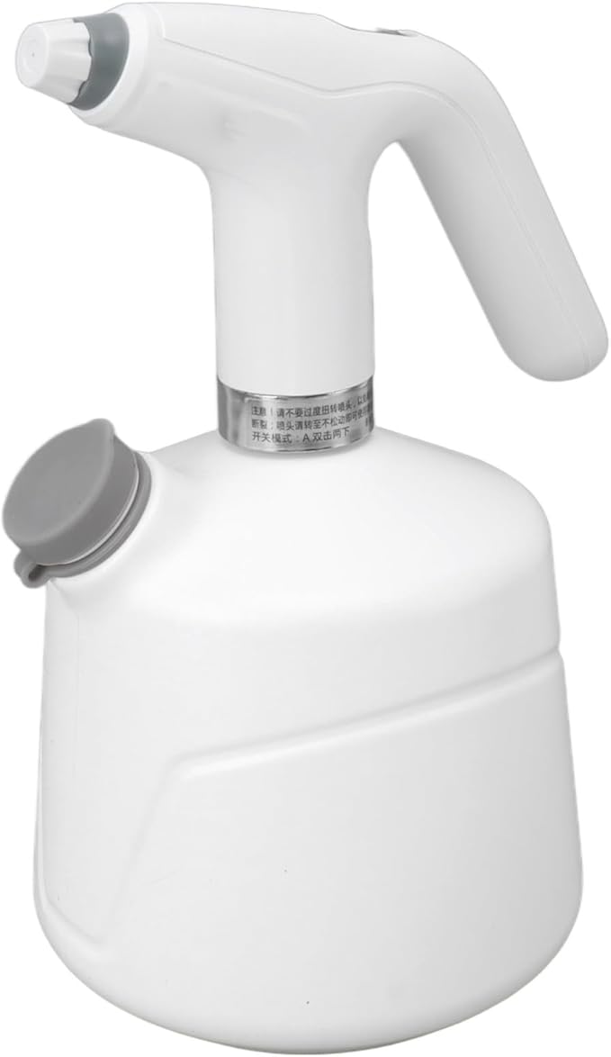 Dioche Electric Plant Spray Bottle with Large Capacity & Rechargeable Battery, Automatic Garden Tool for Indoor & Outdoor Use, Black (White)