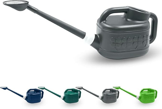 1 Gallon Watering Can, Garden Watering Can Outdoor, Plant Water Can with Removable Long Spout and Stainless Steel Sprinkler Head, Plastic Indoor Watering Cans for Gardening Flower Plants