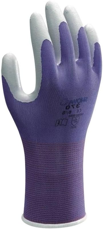 SHOWA Atlas 370B Professional Nitrile Work Gloves,for Landscaping, Gardening & Assembly, General Purpose Gloves