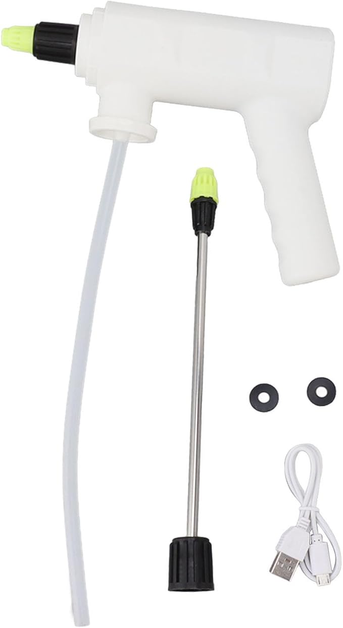 Electric Plant Sprayer Spout Battery Powered USB Rechargeable Handheld Automatic Watering Sprayer with Spray Bar for Home Garden (B)