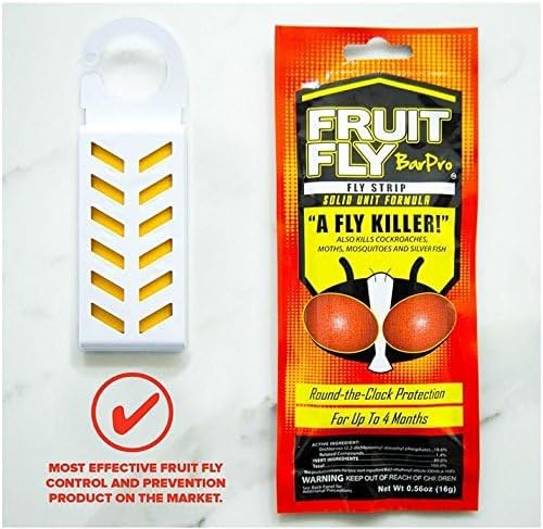 Fruit Fly BarPro – 4 Month Protection Against Flies, Cockroaches, Mosquitos & Other Pests – Portable for Indoor & Outdoor Use