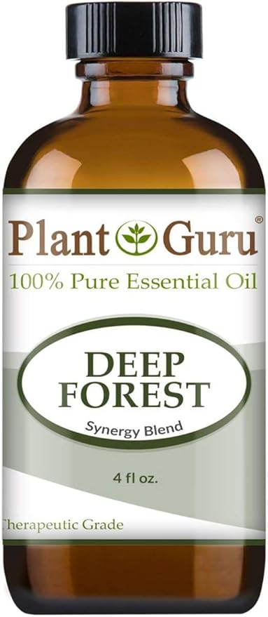 Deep Forest Essential Oil Blend 4 oz 100% Pure, Undiluted, Therapeutic Grade. Aromatherapy, Respiratory System Support, Air Purifier, Natural Christmas Tree Scent
