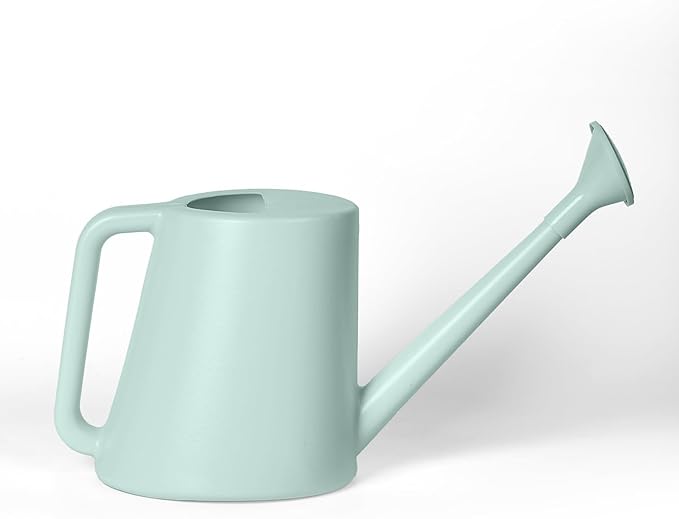ZXJ Grip Plant Watering Can - for Indoor and Outdoor Home Garden Plants - with Long Spout - Light Green - 1/2 Gallon