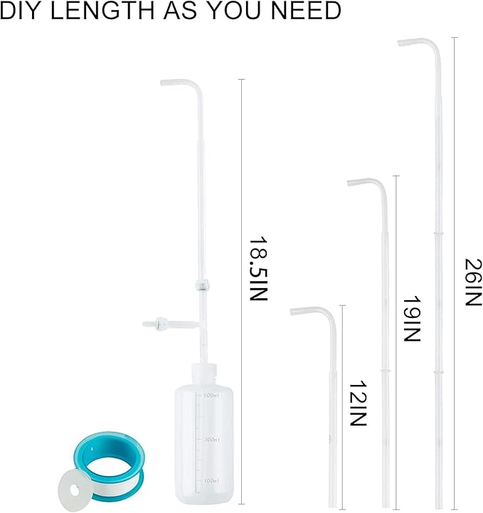 BKSAI Hanging Plant Plant Watering Bottle Update Multifunction Watering can with Long Spout Can Anti-backflow Watering System | Indoor or Outdoor | U.S.A Patent Design