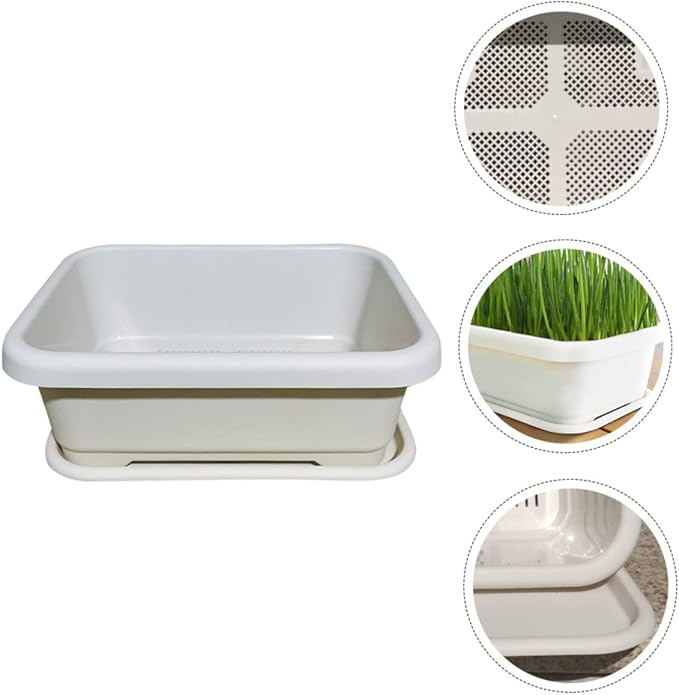 SUPVOX 1pc Vegetable Planter Container Plastic Growing Pot for Use Simple Design Drainage Mesh for Optimal Water Control for Garden and Patio Decor