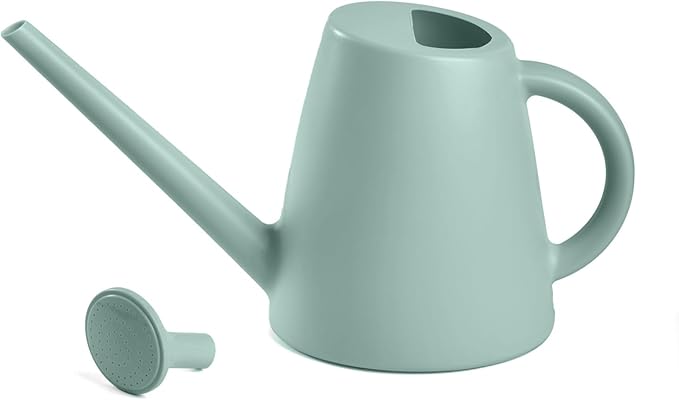 ZXJ Plant Watering Cans for Indoor and Outdoor Home Garden Plants - with Long Spout - Light Green - 1/2 Gallon