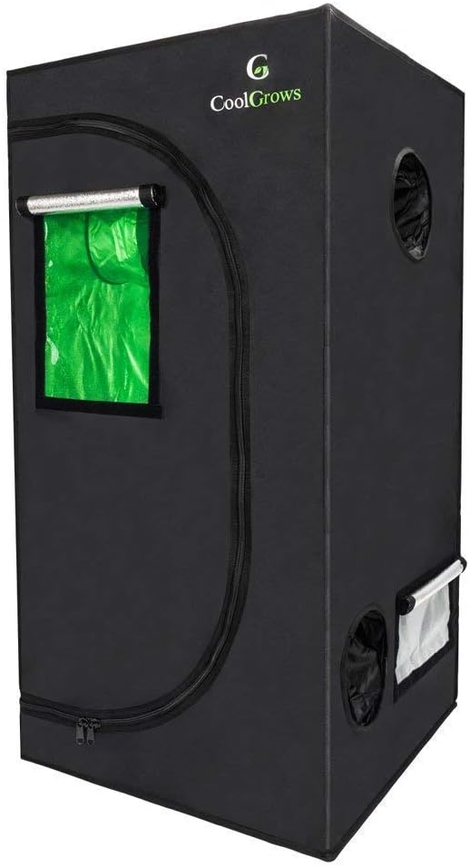 2x2x4 Feet Small Indoor Mylar Grow Tent (24"x 24"x 48")