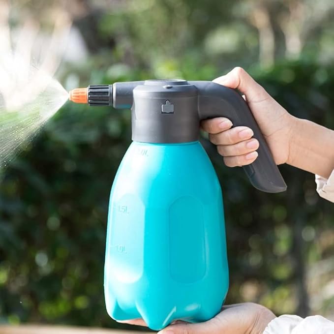Electric Spray Bottle 2L-PRO Rechargeable Sprayer with Type-C USB Charge Port Comfortable Handheld Sprayer for Watering Plants Blue