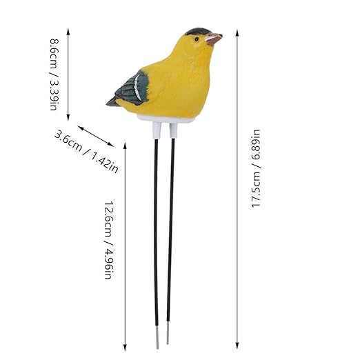 Soil Sensor - Meter - Hygrometer - Plant Water Monitor - Singing Alarm Function - Planting Enthusiasts - for Indoor & Outdoor Garden(Battery Included)(Yellow)