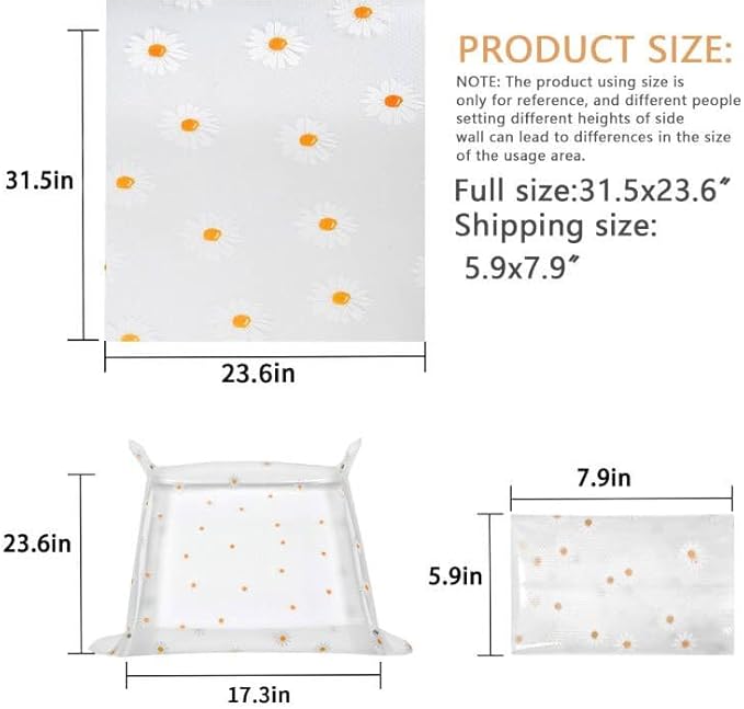 Repotting Mat for Indoor Plants Waterproof Clear Potting Mat Foldable Gardening Plants Potting Repotting Tray to Control Potting Soil Indoor Plant Garden Accessories Gifts for Plant Lovers 23.6"