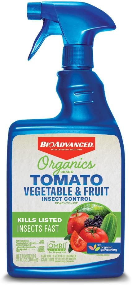 BioAdvanced Organics Brand Tomato, Vegetable & Fruit Plant Bug Spray, Ready-to-Use, 24 oz
