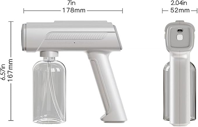 Electric Spray Bottle Plant Mister With Rotating Nozzle For Indoor Outdoor Plants Automatic Watering Can Rechargeable 1200mAh Battery Powered Sprayer Handheld Watering Can For Fertilizing Cleaning
