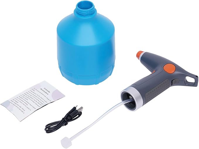 YIYIBYUS 1L Electric Plant Spray Bottle for Indoor Outdoor, Automatic Electric Watering Can, 2000mAh Rechargeable Mister Sprayer with Adjustable Water Mist Nozzle for Hair, House Cleaning, Gardening