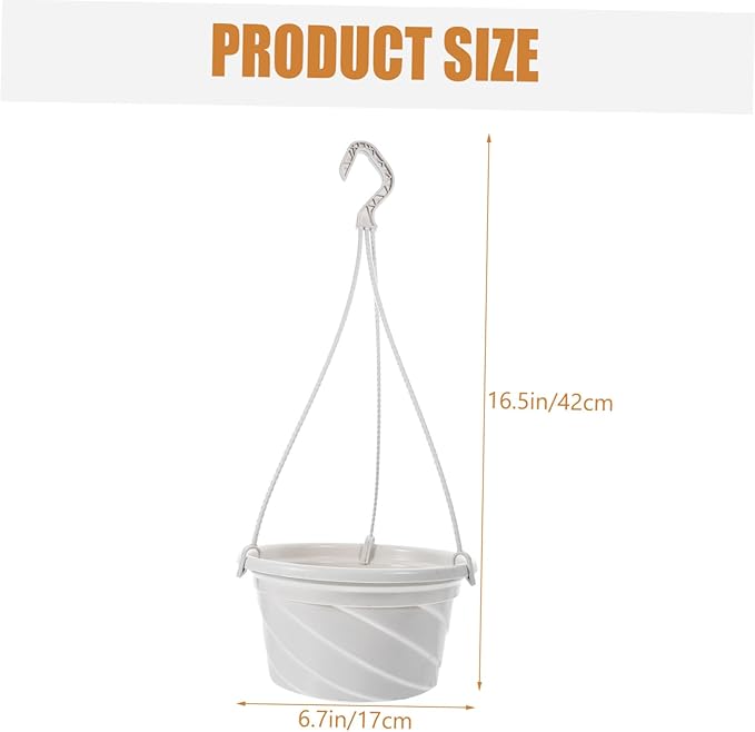 Veemoon Versatile Hanging Pots 3pcs Plastic Chlorophytum Planter Simple Design for Balcony Ceiling or Table for Air Plants Chlorophytum and Home Decor