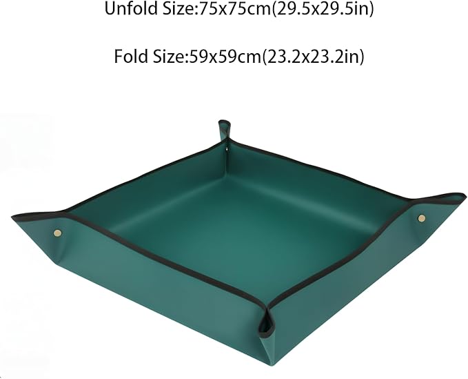 Plant Repotting Mat for Plants, Gardening Hand Tools for Gardeners, Oxford Cloth,29.5 x 29.5in(75x75cm)