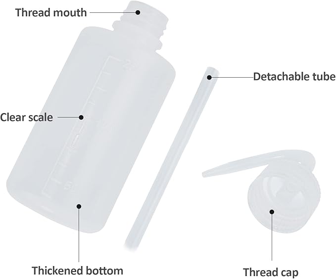 Oubest Squeeze Bottle 1000ml 32oz Wash Bottle Succulent Watering Can LDPE Plastic Squirt Bottle for Irrigation Plant, Medical Lab, Tattoo Supplies 1pc