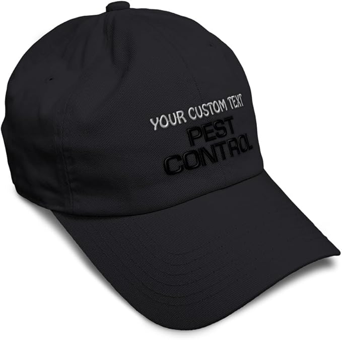 Custom Soft Baseball Hat Embroidered Dad Hat Pest Control Occupation B Embroidery Men & Ladies Baseball Cap