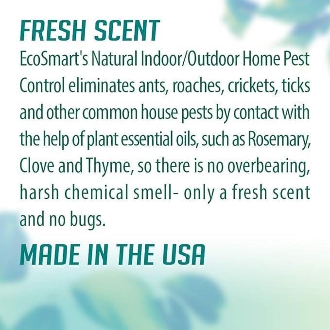 EcoSmart Natural, Plant-Based Indoor/Outdoor Home Pest Control, 24 Ounce Ready-to-Spray Bottle