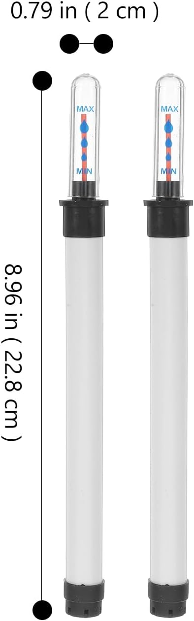 NOLITOY 2Pcs Plant Water Meter and Water Level Indicator for Indoor Potted Plants - 180ml Soil Moisture Sensor and Gauge - No Battery Indicator for Flower Pot, Garden and Office