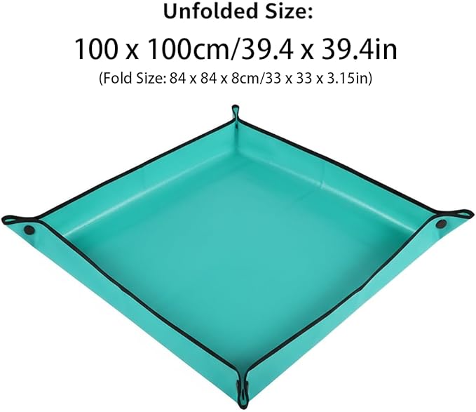 Plant Repotting Mat for Plants, Gardening Hand Tools for Gardeners, PE, 39.4x39.4in(100x100cm)