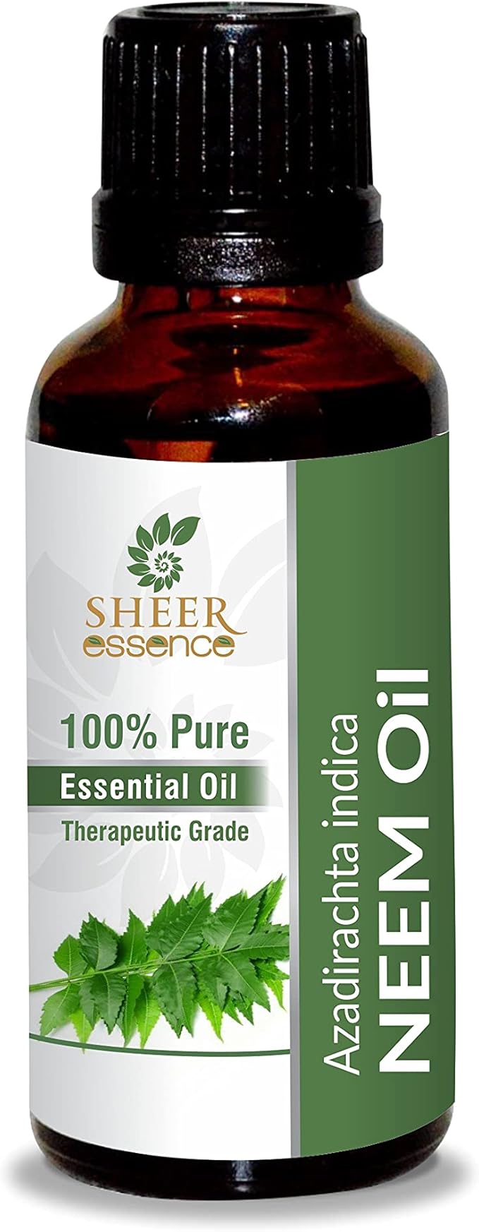 NEEM ESSENTIAL OIL 100% Pure Undiluted Natural Uncut Therapeutic Grade Steam Distilled Essential Oils For Skin, Hair And Aromatherapy 1000ML
