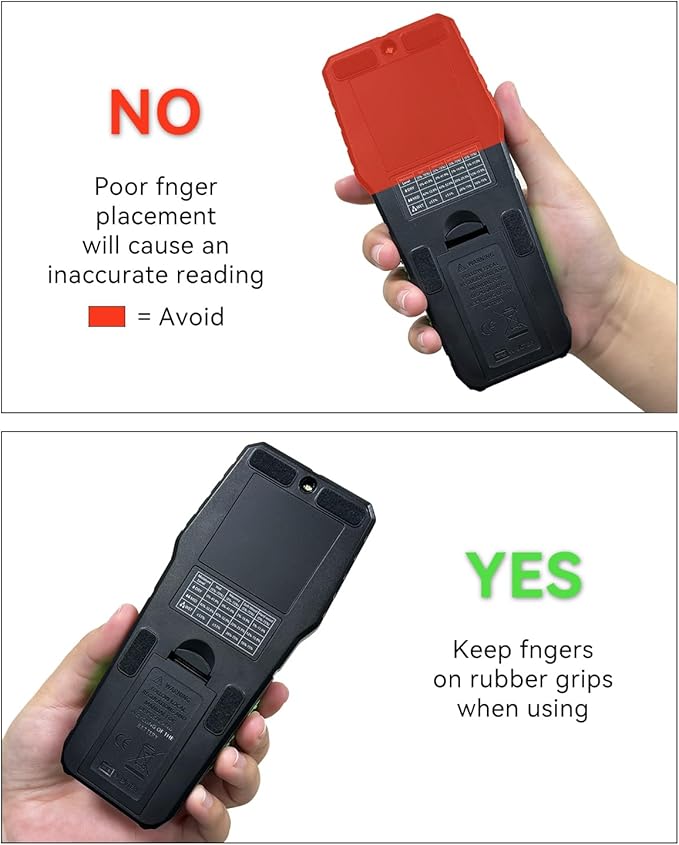 Pinless Moisture Meters Non-Invasive Digital Wood Moisture Tester Water Leak Detector for Wall,Lumber, building,Firewood,Humidity Tester