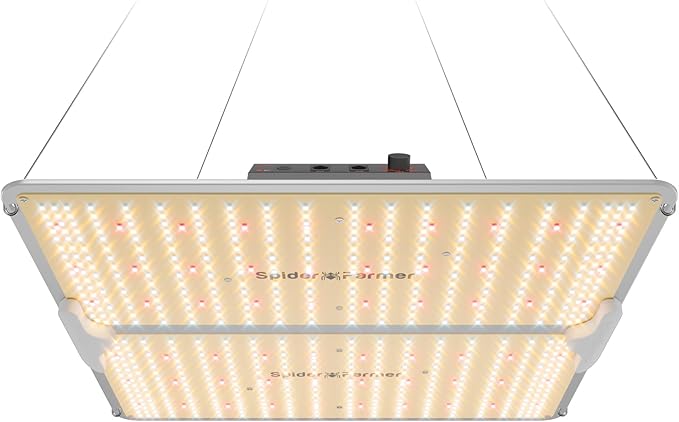 Spider Farmer SF2000Pro 200W LED Grow Light for Indoor Plants, Upgraded High Efficiency LEDs, Dimmable Full Spectrum High PPFD, Deep Penetration for Seed Starting/Vegetables/Bloom in 3x3 Grow Tent