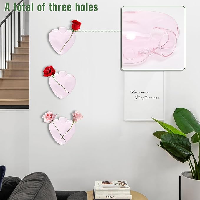 Wall Hanging Planter Propagation Station for Indoor Plants Glass Vase Air Plant Holder Gift for Women Girlfriend Plant Lover