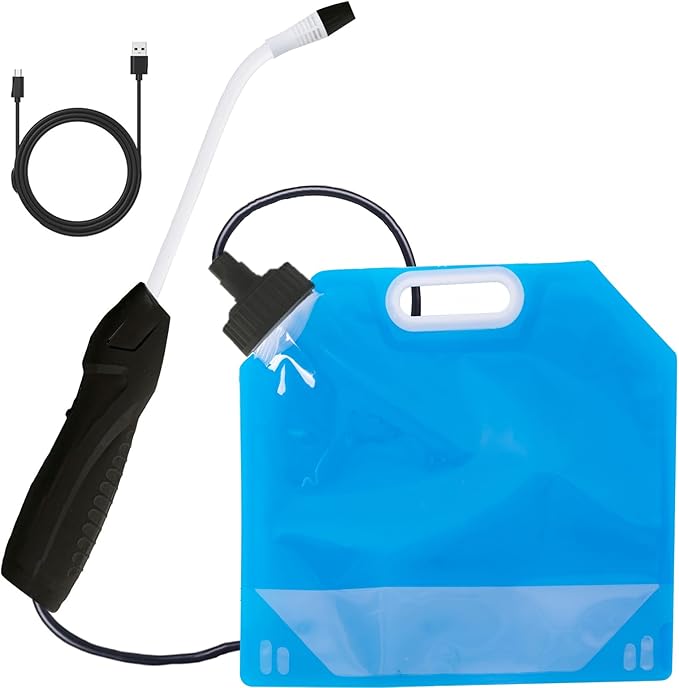 Electric Garden Sprayer 5L/1.35 Gallon Water Bag, Rechargeable Battery Powered Pump Sprayer with Adjustable Nozzle, Automatic Plant Mister, Indoor Watering Can and Outdoor Yard Lawn Garden Sprayer