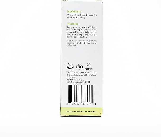 Organic Neem Oil, Cold Pressed for Skin Care, Hair Care, and Pet Care, USDA Certified Organic 100%, Hexane Free, 4 Fl Oz.