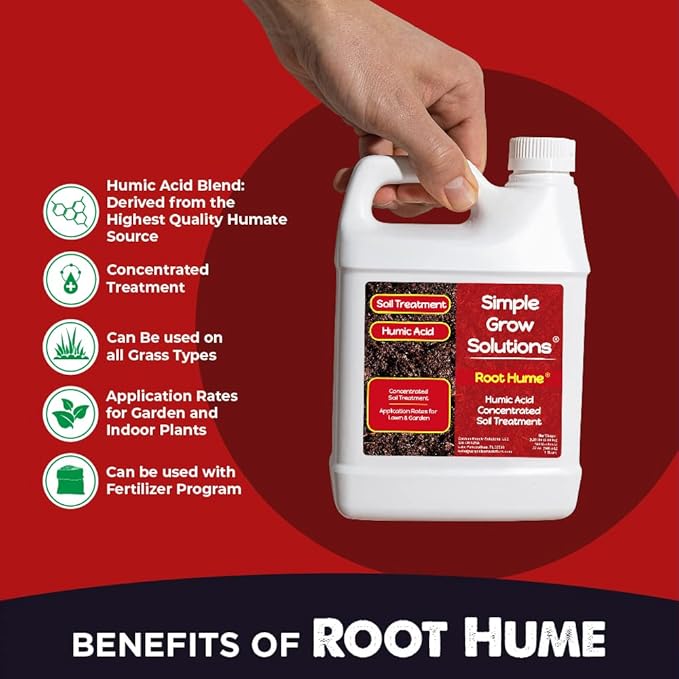 Simple Lawn Solutions Seeding Bundle - Growth Booster Lawn Fertilizer, Root Hume Humic Acid, and Lawn Energizer Nitrogen and Iron (32 Ounce)