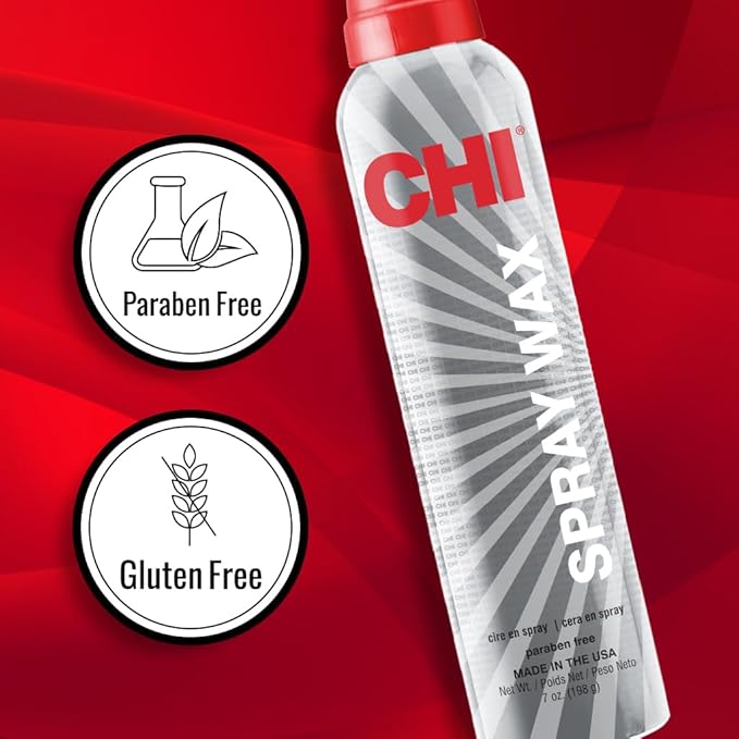 CHI Spray Wax, Hair Spray For Creating Textured Looks That Last, Leaves A Touchable Finish, Sulfate, Paraben & Cruelty-Free, 7 Oz