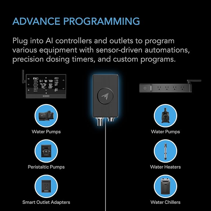 AC Infinity Hydro Sensor, Environmental Sensor for Controller AI+, Manage pH, EC, TDS and Water Temp for Grow Tents, Unlock Automations for Equipment Programming in Hydroponics, Aquariums, and Pools