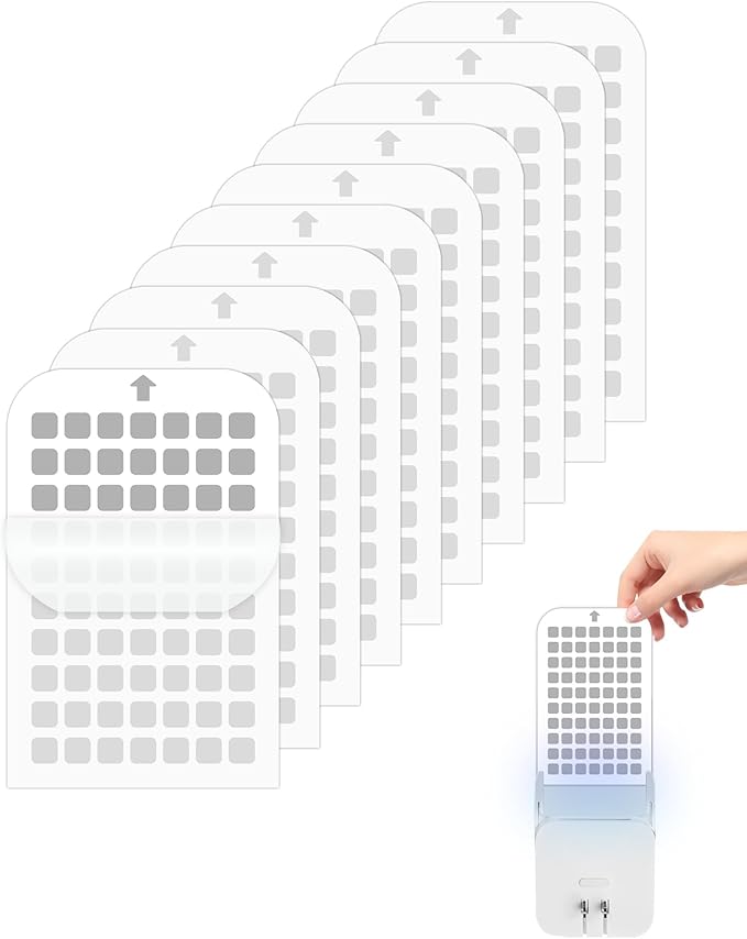 10 Pack Flying Insect Trap Refill Compatible with Mosalogic UVA Fly Insect Trap, Replacement Sticky Glue Cards for Kiwinurse UVLA1001 Plug-in Mosquito Killer Indoor