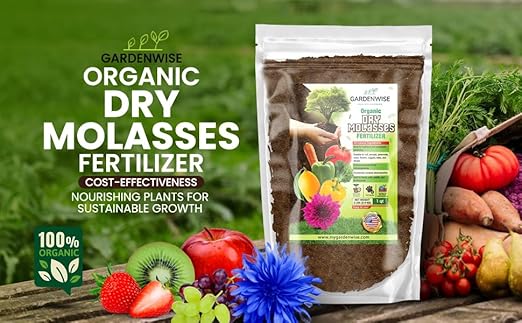 GARDENWISE Organic Molasses for Plants - Horticultural Molasses - Ideal for Traditional & Hydroponic Gardening, for Indoor & Outdoor Plants (4 QUARTS)