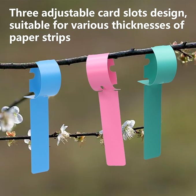 Murtenze 180Pcs Plastic Plant Labels, Wrap Around Tree Tags Waterproof Markers, Adjustable Nursery Labels for Plants, Garden, Outdoor (6 Colors)