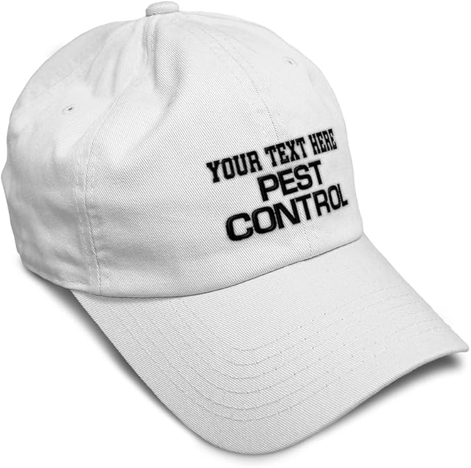 Custom Soft Baseball Hat Embroidered Dad Hat Pest Control Occupation B Embroidery Men & Ladies Baseball Cap