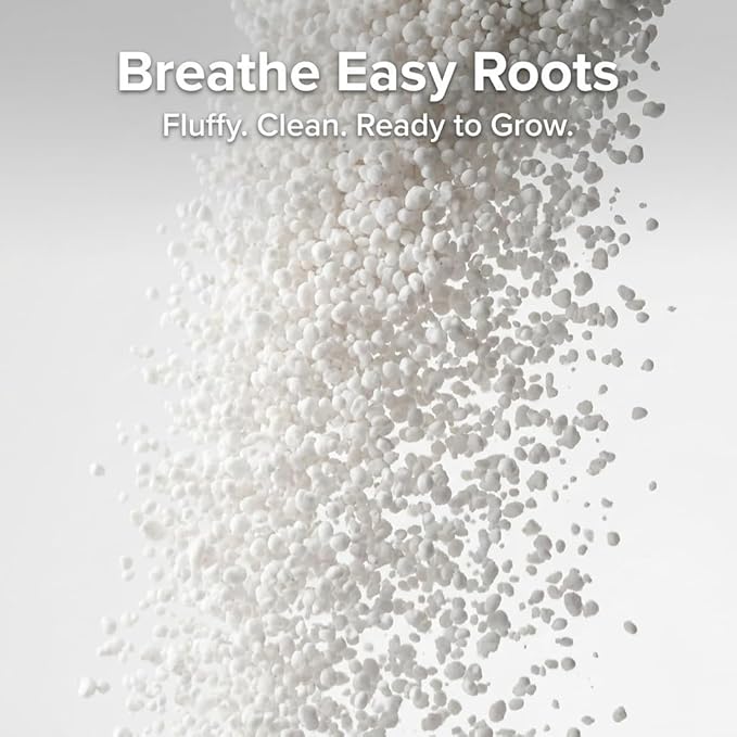 Organic Perlite for Plants, Soil Amendment for Enhanced Drainage and Growth, Ideal for Potting Mixes(4 Quart)