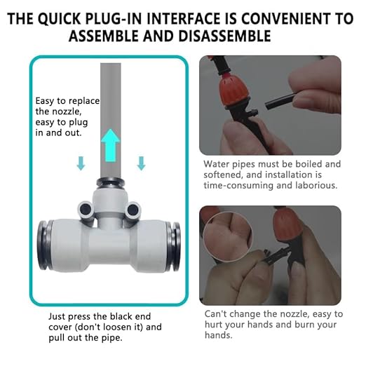 New Drip Irrigation Kits,Quick Connector Automatic Irrigation System,with Replaceable Bending Dropper,atomizing Copper Nozzle for Watering System for Garden Plant Lawn Patio. (20M)