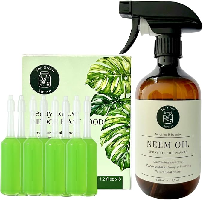 Plant Vitality Duo – Liquid Fertilizer & Neem Oil