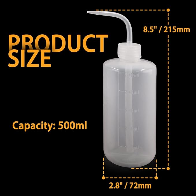 Bonsicoky 3 Pcs 500ml Squeeze Bottle Plant Watering Bottle Can, Plastic Succulent Watering Bottle Can for Indoor Plants