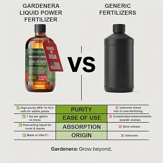 Liquid Power Cauliflower Fertilizer - Premium Liquid Plant Food for Cauliflower - Fast-Acting Concentrate for Growth, Strong Roots & High-Yield Harvest - 32 oz - Indoor & Outdoor Use