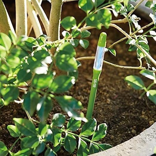 IPPINKA Sustee Aquameter, Set of 4, Plant Soil Moisture Sensor (Green, Medium)